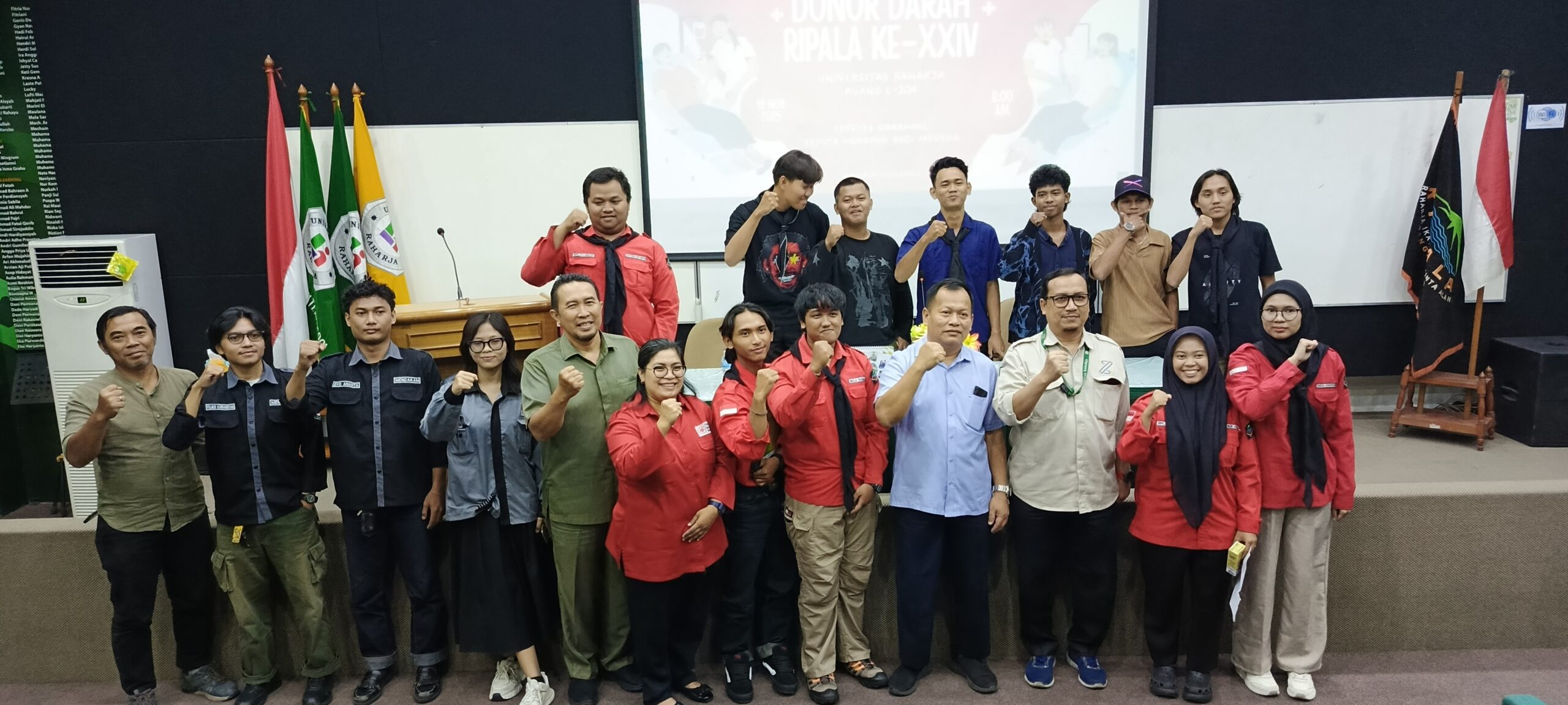 Aksi Kemanusiaan Donor Darah RIPALA Ke-XXIV Universitas Raharja
